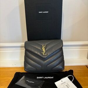 Authentic Saint Laurent (YSL) Grey Toy Loulou